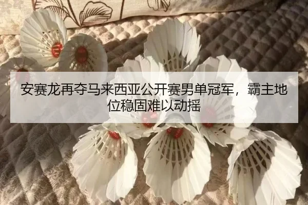 安赛龙再夺马来西亚公开赛男单冠军，霸主地位稳固难以动摇